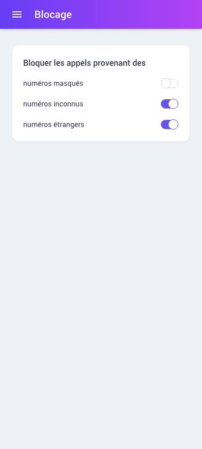 Blocage